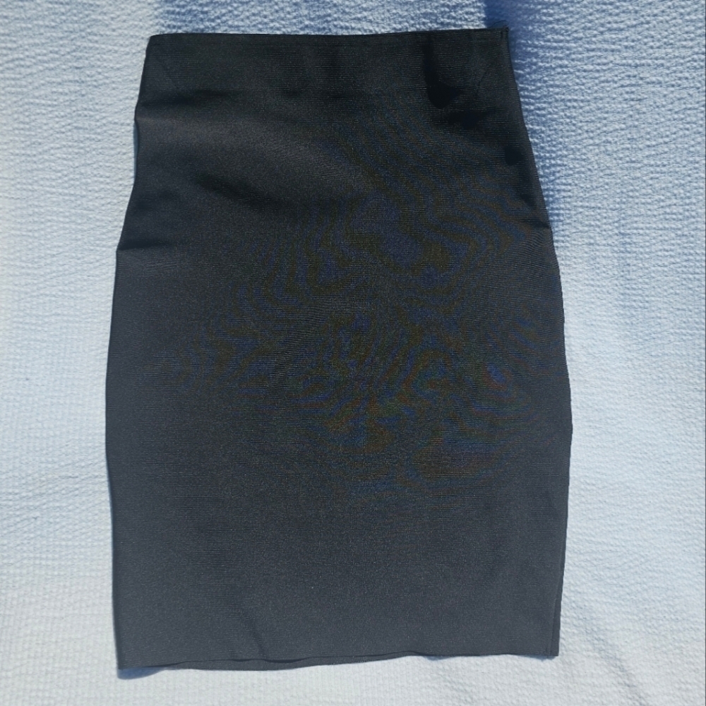 French Kiss Women’s Black Straight Pencil Skirt Size large